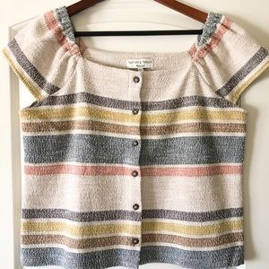 Madewell stripe blouse